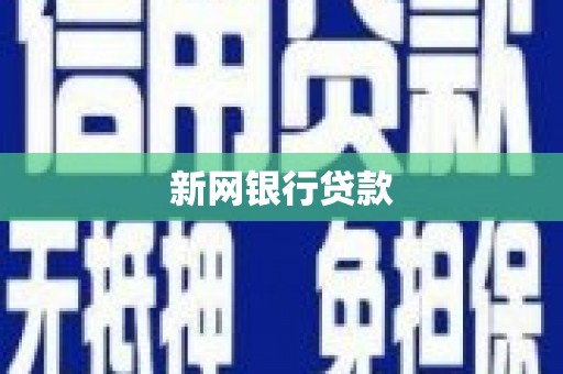 三明新网银行贷款