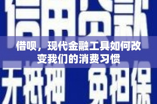 三明借呗，现代金融工具如何改变我们的消费习惯