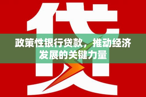 三明政策性银行贷款，推动经济发展的关键力量