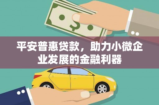 三明平安普惠贷款，助力小微企业发展的金融利器