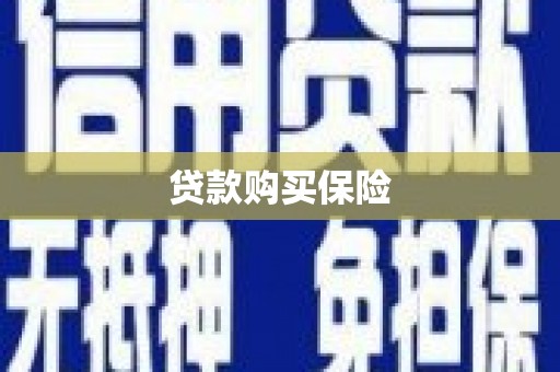 三明贷款购买保险
